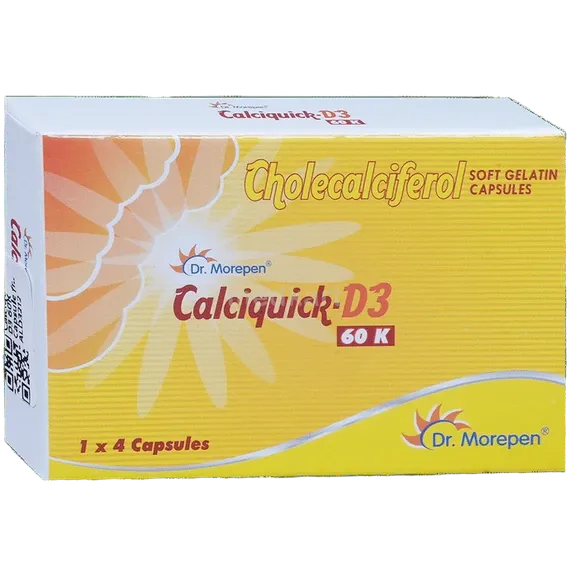 calciquick d3 60k tablet 4's